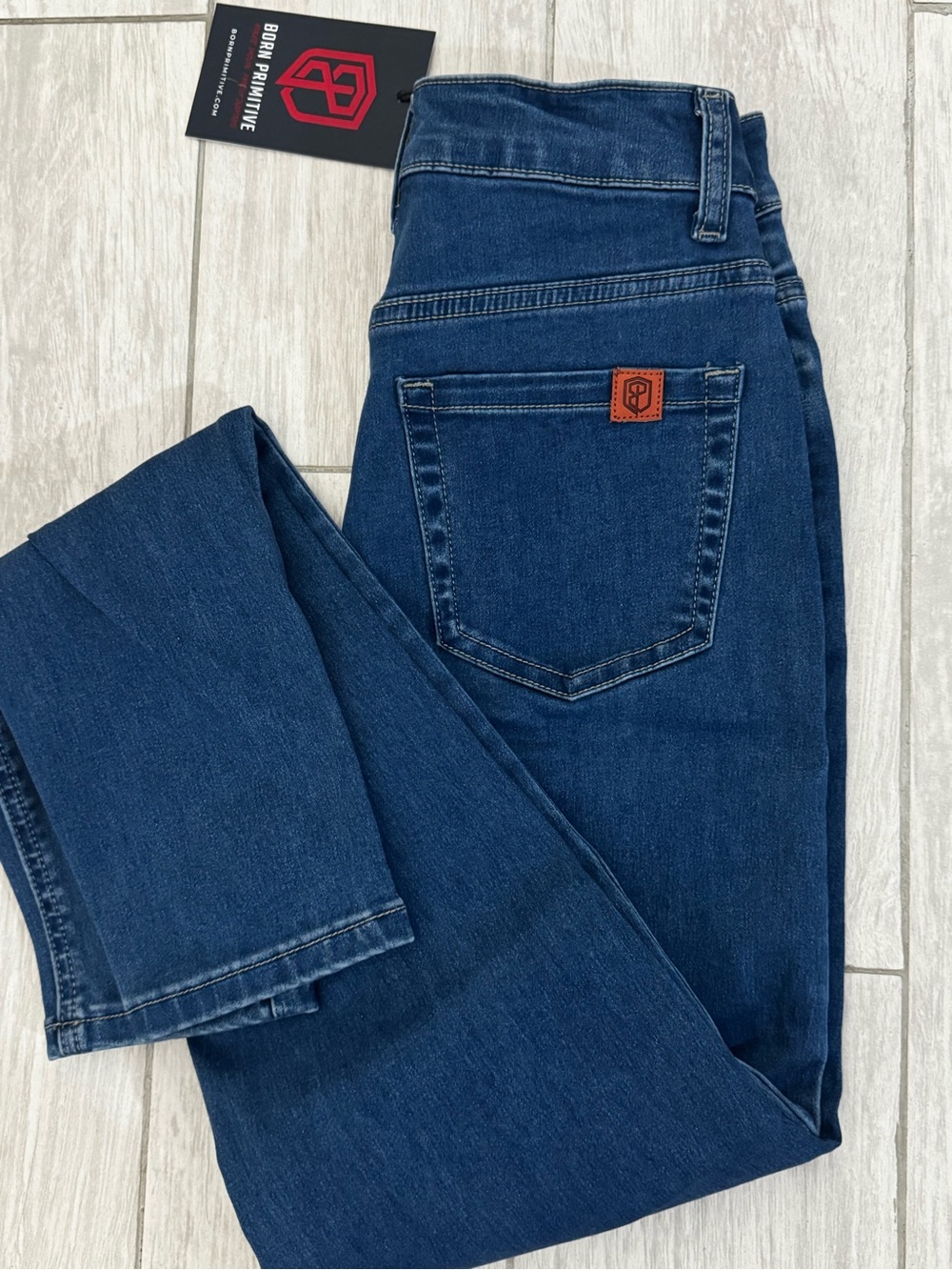 Born Primitive Women's High-Rise Indigo Stretch Jeans